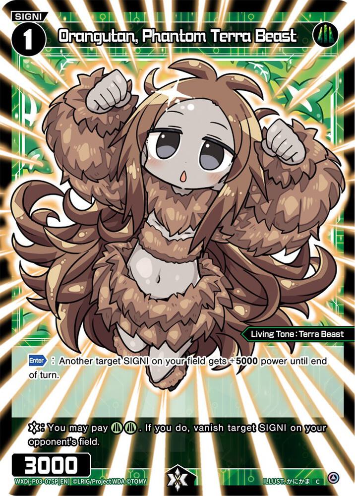 Orangutan, Phantom Terra Beast (Parallel Foil), Standup Diva WXDi-P03-075P[EN]