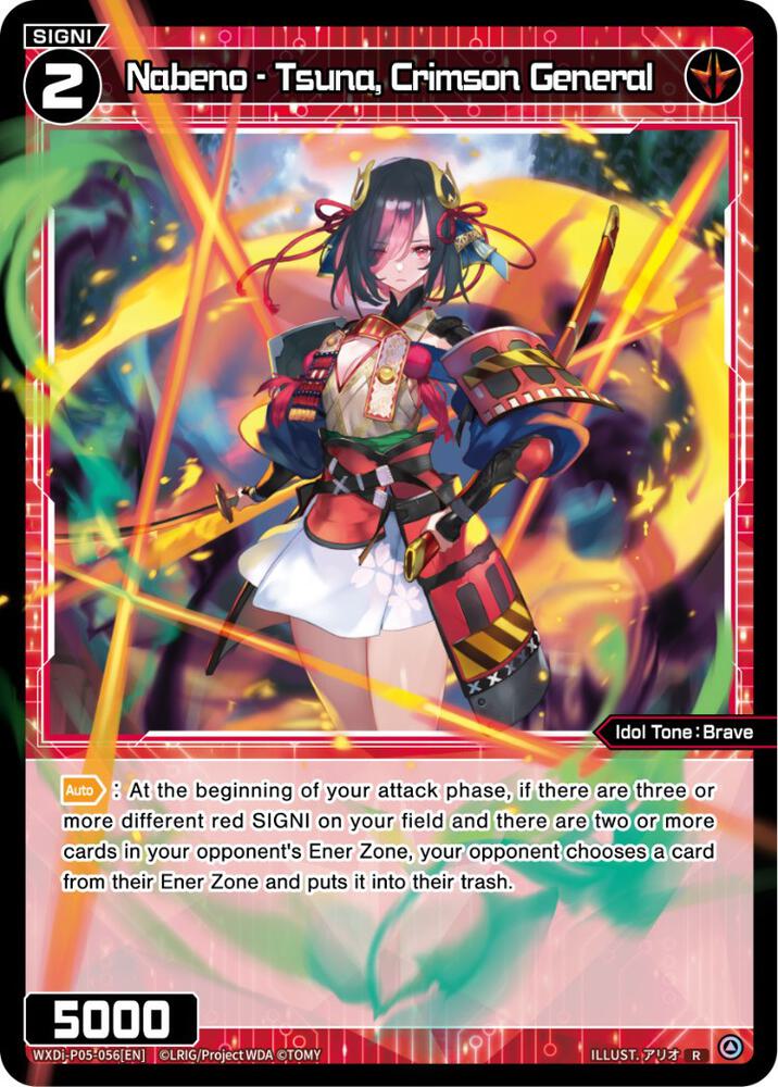 Nabeno - Tsuna, Crimson General, Curiosity Diva WXDi-P05-056[EN]