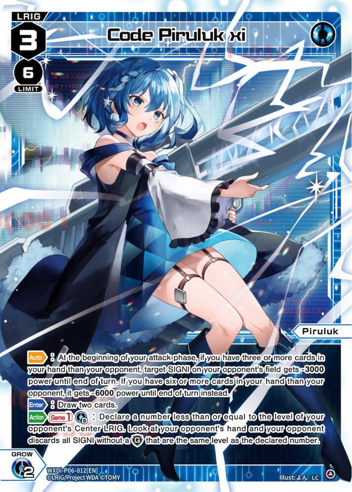 Code Piruluk xi, Welcome Back Diva -selector- WXDi-P06-012[EN]