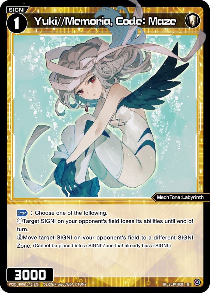 Yuki//Memoria, Code: Maze, Welcome Back Diva -selector- WXDi-P06-045[EN]