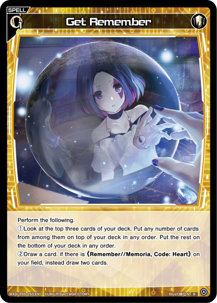 Get Remember, Welcome Back Diva -selector- WXDi-P06-050[EN]