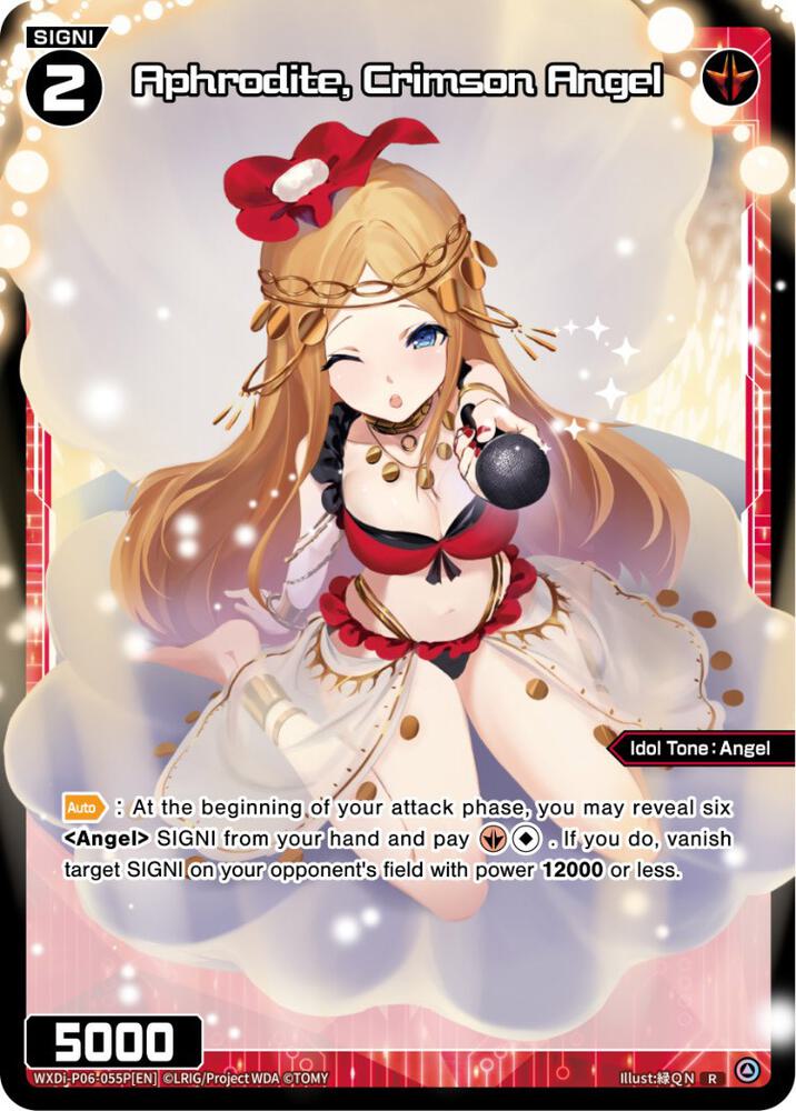 Aphrodite, Crimson Angel (Parallel Foil), Welcome Back Diva -selector- WXDi-P06-055P[EN]