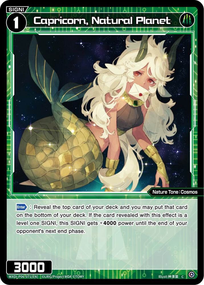 Capricorn, Natural Planet, Welcome Back Diva -selector- WXDi-P06-071[EN]
