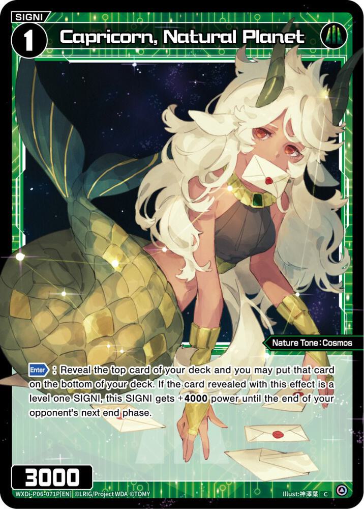 Capricorn, Natural Planet (Parallel Foil), Welcome Back Diva -selector- WXDi-P06-071P[EN]