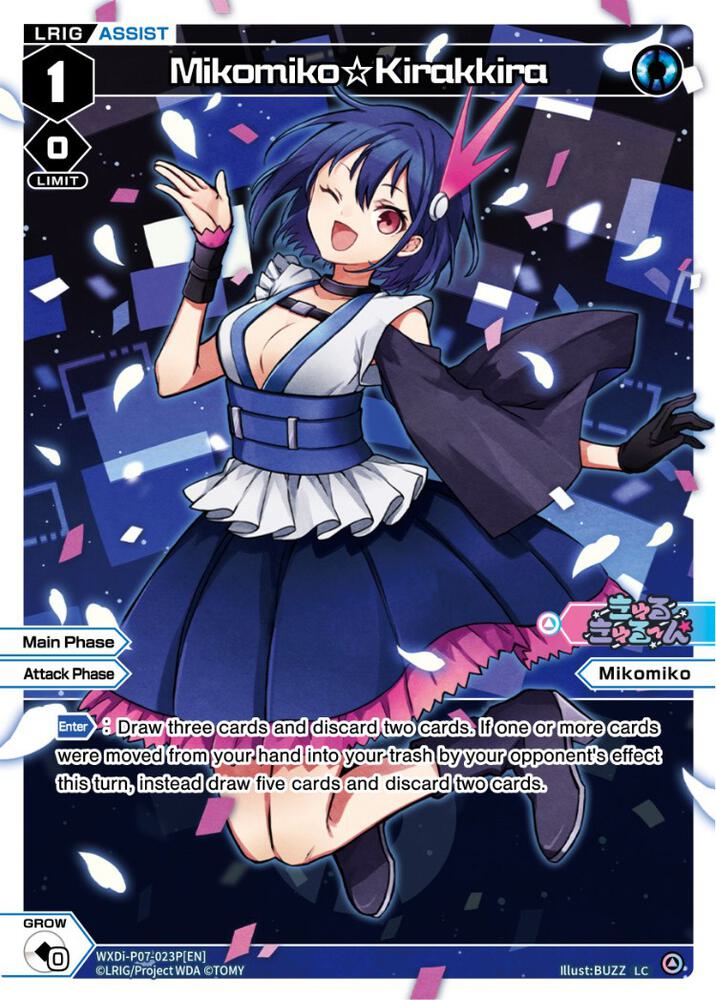 Mikomiko Kirakkira (Parallel Foil), Welcome Back Diva -Lostorage- WXDi-P07-023P[EN]