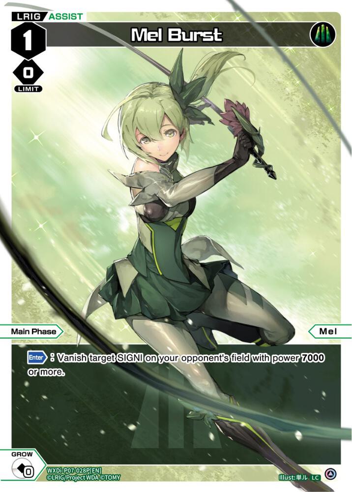 Mel Burst (Parallel Foil), Welcome Back Diva -Lostorage- WXDi-P07-028P[EN]