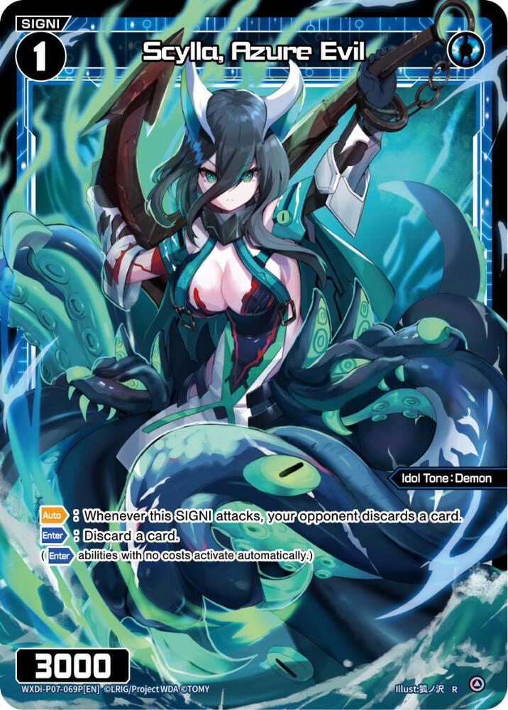 Scylla, Azure Evil (Parallel Foil), Welcome Back Diva -Lostorage- WXDi-P07-069P[EN]