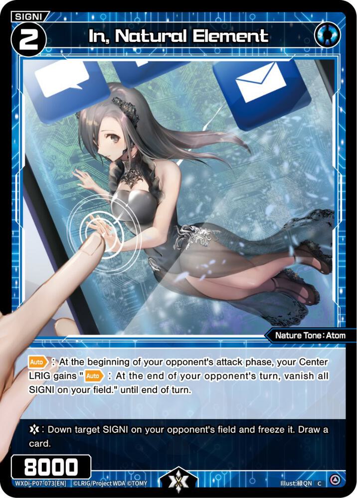 In, Natural Element, Welcome Back Diva -Lostorage- WXDi-P07-073[EN]