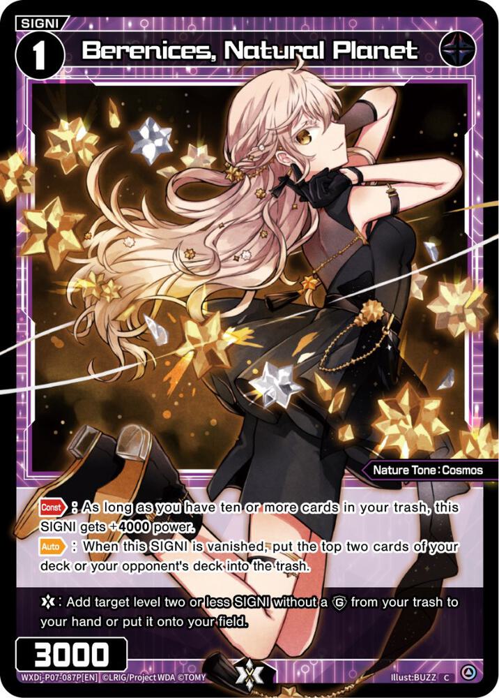 Berenices, Natural Planet (Parallel Foil), Welcome Back Diva -Lostorage- WXDi-P07-087P[EN]
