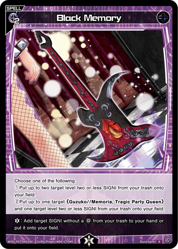 Black Memory, Welcome Back Diva -Lostorage- WXDi-P07-095[EN]