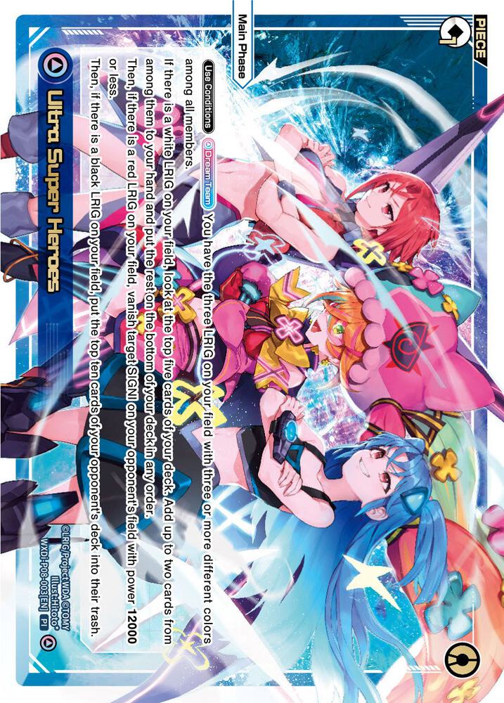 Ultra Super Heroes, Spread Diva WXDi-P08-003[EN]