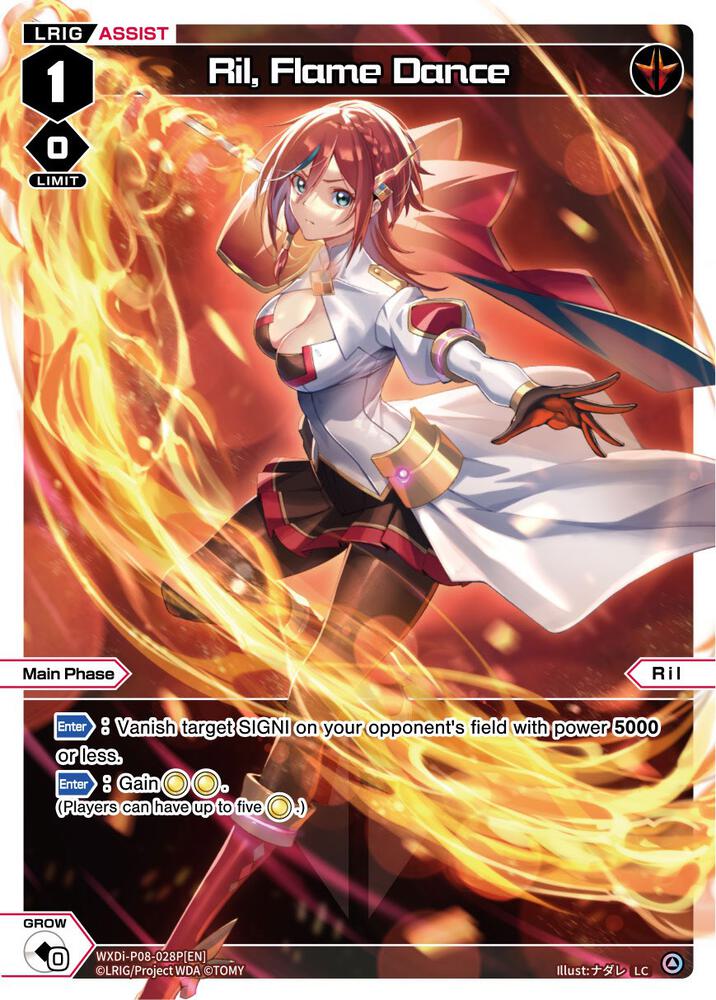 Ril, Flame Dance (Parallel Foil), Spread Diva WXDi-P08-028P[EN]