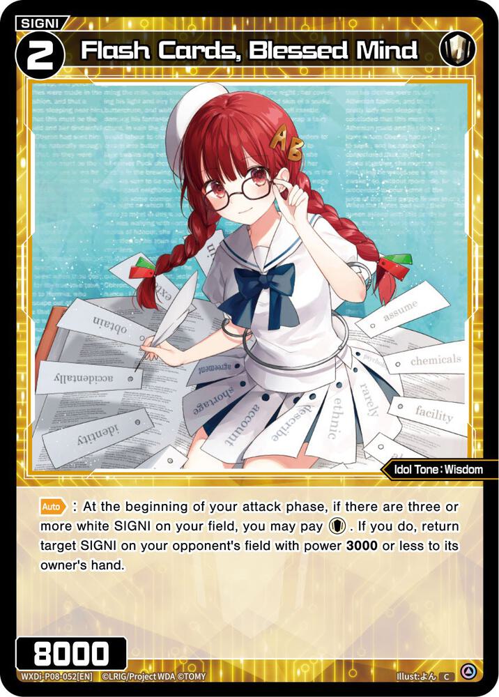Flash Cards, Blessed Mind, Spread Diva WXDi-P08-052[EN]