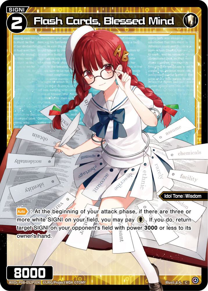 Flash Cards, Blessed Mind (Parallel Foil), Spread Diva WXDi-P08-052P[EN]
