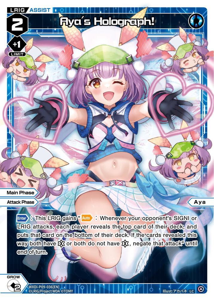 Aya's Holograph!, Conflated Diva WXDi-P09-036[EN]