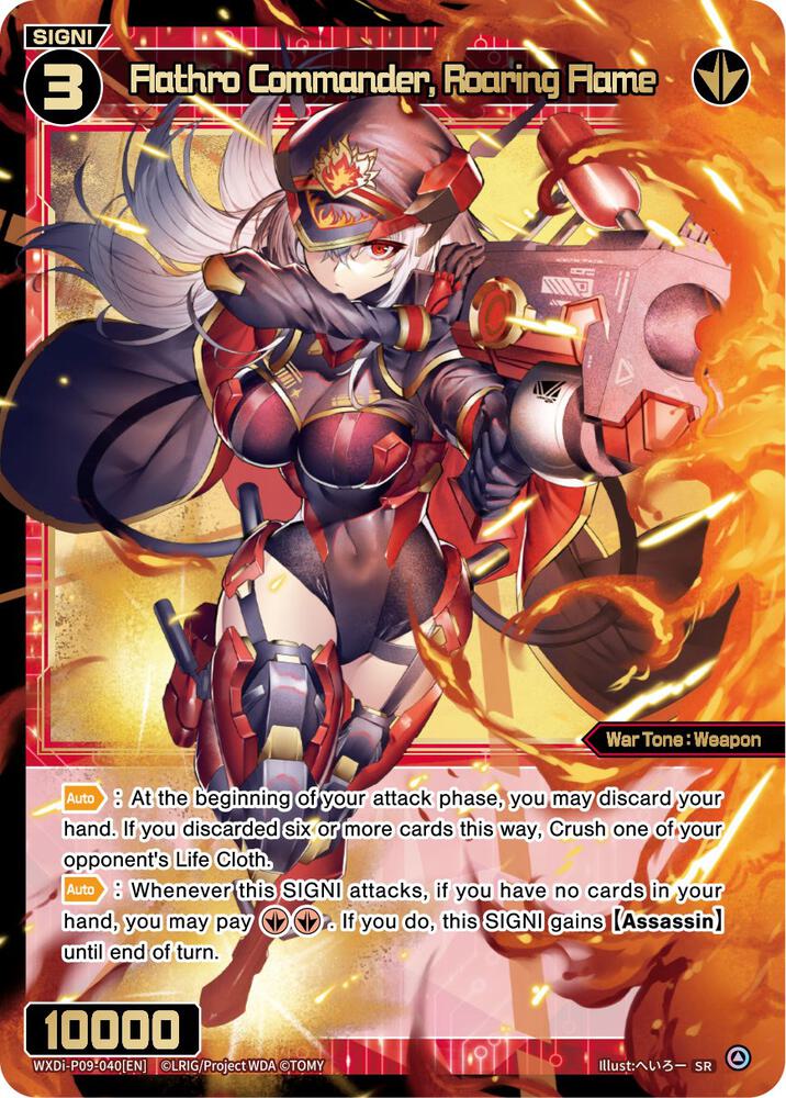 Flathro Commander, Roaring Flame, Conflated Diva WXDi-P09-040[EN]