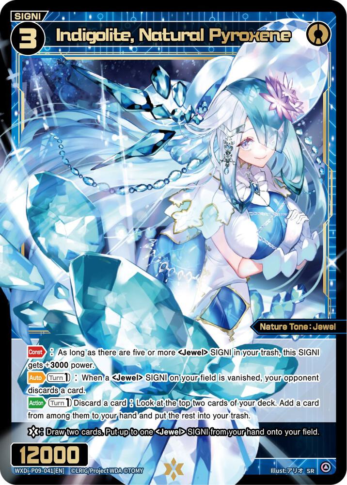 Indigolite, Natural Pyroxene, Conflated Diva WXDi-P09-041[EN]