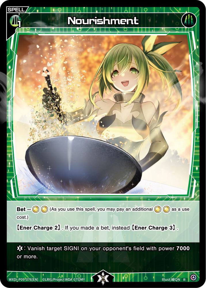 Nourishment, Conflated Diva WXDi-P09-076[EN]