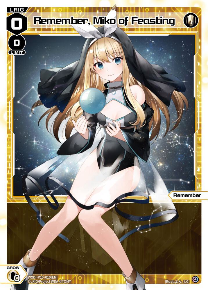 Remember, Miko of Feasting, Prismatic Diva WXDi-P10-010[EN]