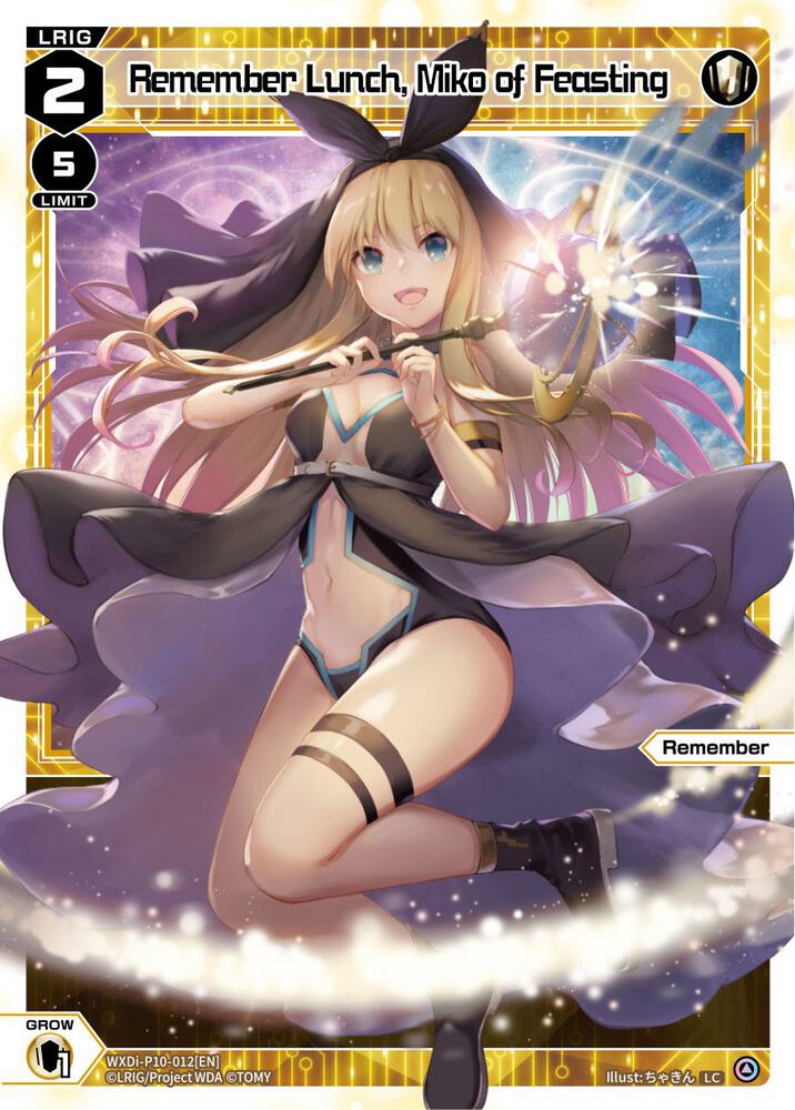 Remember Lunch, Miko of Feasting, Prismatic Diva WXDi-P10-012[EN]