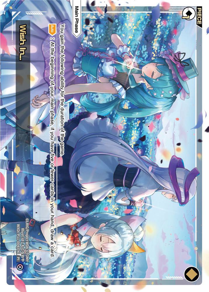 Wish In..., Reunion Diva WXDi-P11-004[EN]