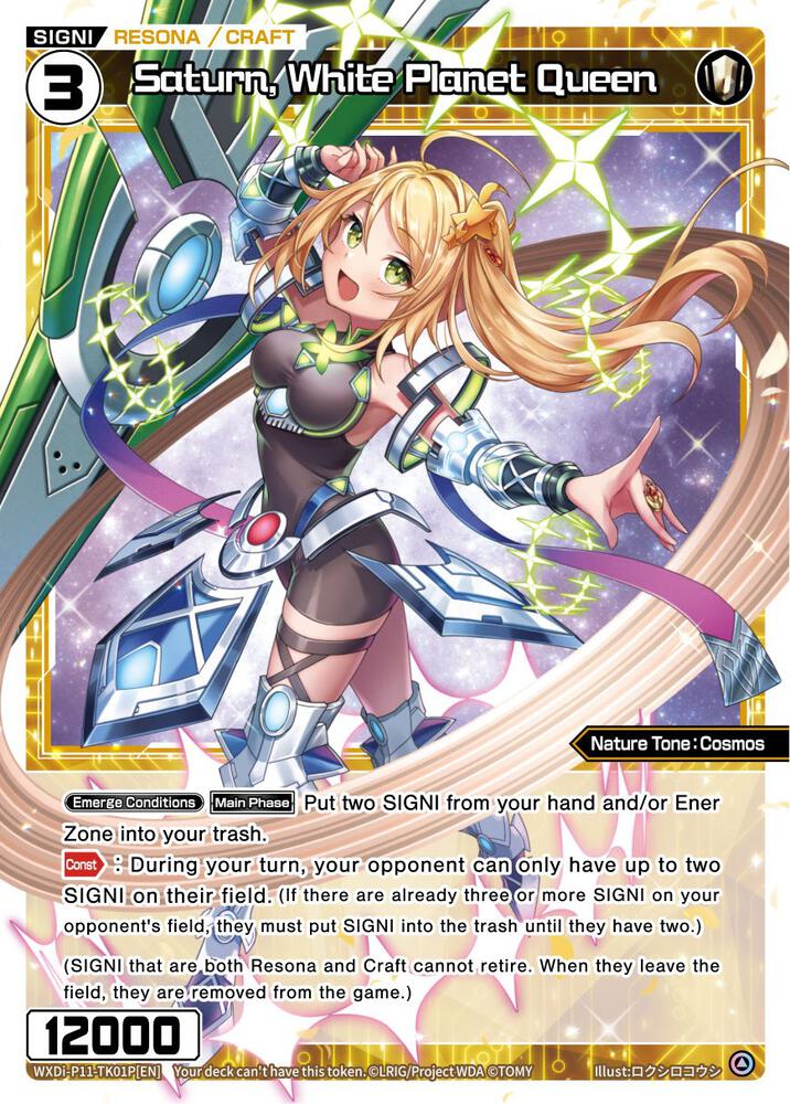 Saturn, White Planet Queen (Parallel Foil), Reunion Diva WXDi-P11-TK01P[EN]