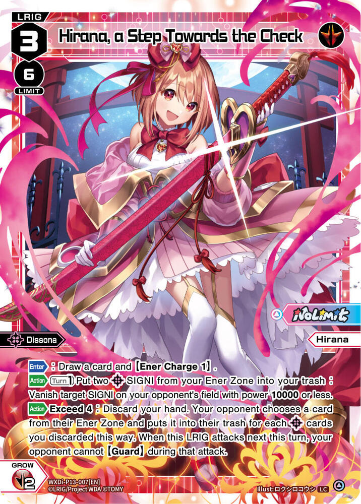 Hirana, a Step Towards the Check, Concord Diva WXDi-P13-007[EN]