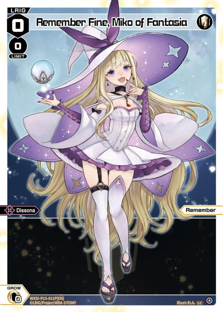 Remember Fine, Miko of Fantasia (Parallel Foil), Concord Diva WXDi-P13-011P[EN]