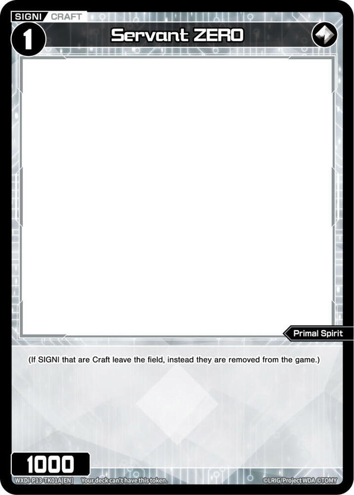Servant ZERO (Non-Foil) // [Virus] (Non-Foil), Concord Diva WXDi-P13-TK01A[EN] // WXDi-P13-TK01B[EN]