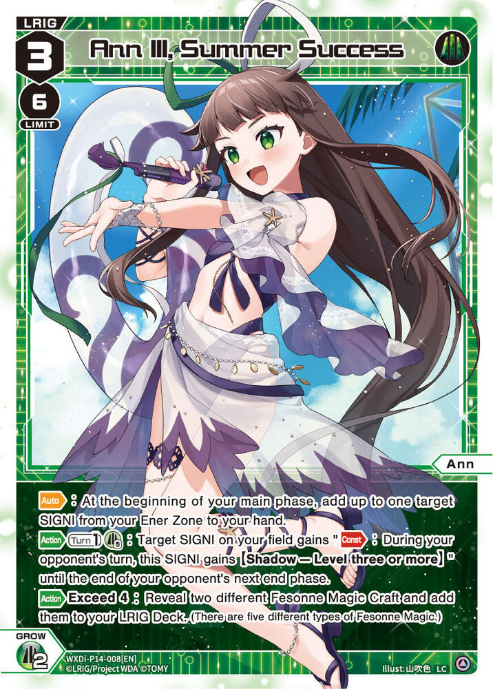 Ann III, Summer Success, Fesonne Diva WXDi-P14-008[EN]