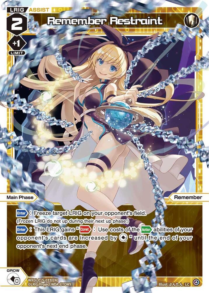 Remember Restraint, Divisions DIVA WXDi-P15-033[EN]