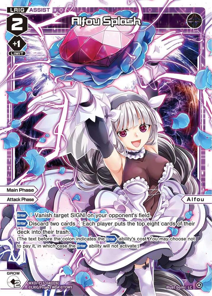 Alfou Splash, Divisions DIVA WXDi-P15-040[EN]