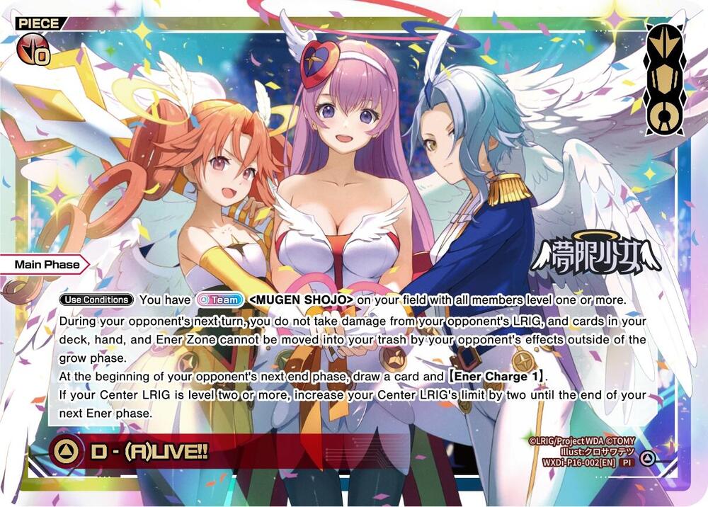 D - (A)LIVE!!, Legendary DIVA WXDi-P16-002[EN]
