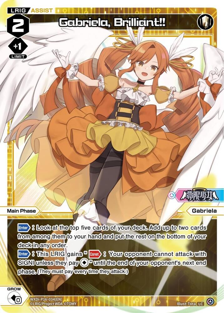 Gabriela, Brilliant!!, Legendary DIVA WXDi-P16-034[EN]