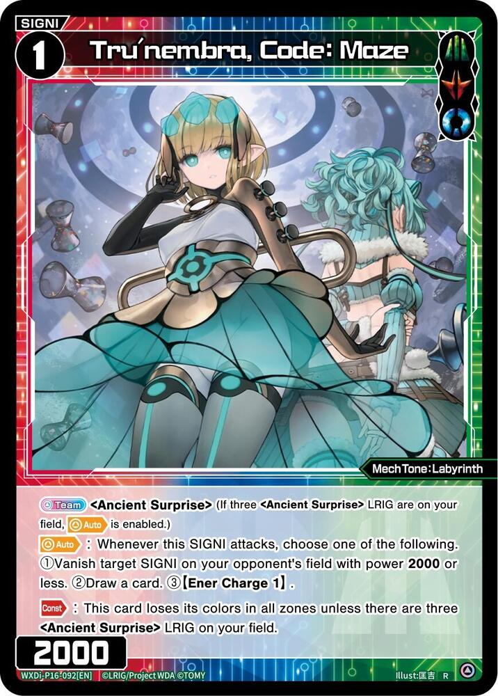 Tru'nembra, Code: Maze, Legendary DIVA WXDi-P16-092[EN]