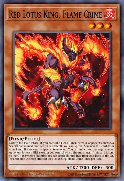 Red Lotus King, Flame Crime, Maze of Muertos MZMU-EN077