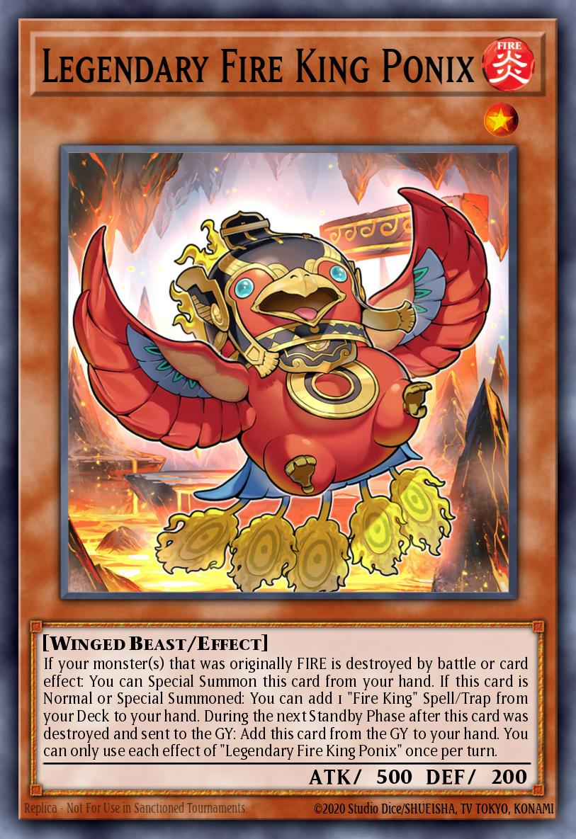 Legendary Fire King Ponix (Secret Rare), Limited Pack World Championship 2025 25LP-EN004
