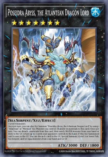 Poseidra Abyss, the Atlantean Dragon Lord, Limited Pack World Championship 2025 25LP-EN012