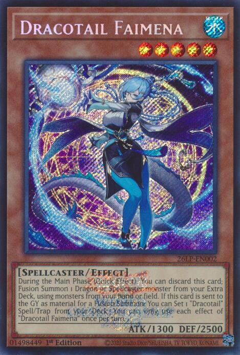 Dracotail Faimena (Emblazoned Secret Rare), Limited Pack World Championship 2026 26LP-EN002