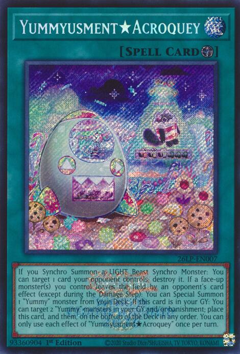 YummyusmentAcroquey (Emblazoned Secret Rare), Limited Pack World Championship 2026 26LP-EN007