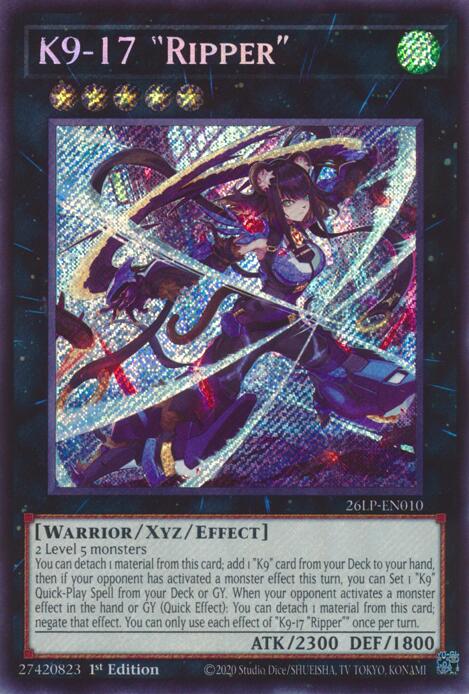K9-17 Ripper (Secret Rare), Limited Pack World Championship 2026 26LP-EN010