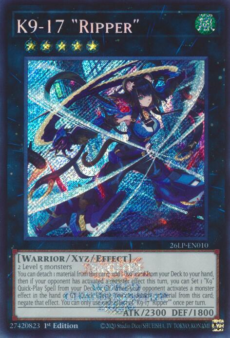 K9-17 Ripper (Emblazoned Secret Rare), Limited Pack World Championship 2026 26LP-EN010