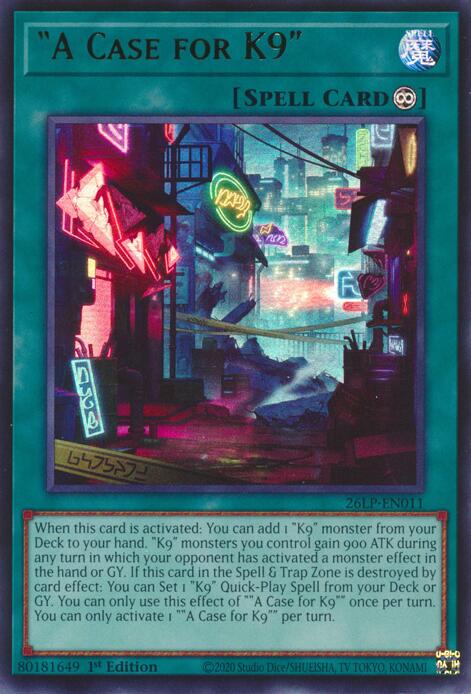 A Case for K9, Limited Pack World Championship 2026 26LP-EN011
