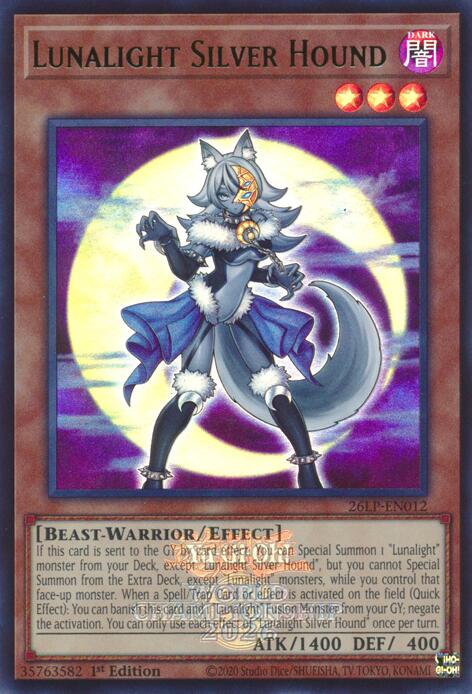 Lunalight Silver Hound (Emblazoned), Limited Pack World Championship 2026 26LP-EN012