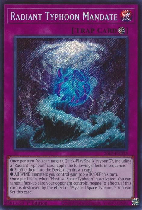 Radiant Typhoon Mandate (Secret Rare), Limited Pack World Championship 2026 26LP-EN015