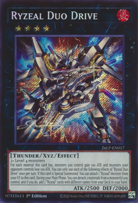 Ryzeal Duo Drive (Secret Rare), Limited Pack World Championship 2026 26LP-EN017