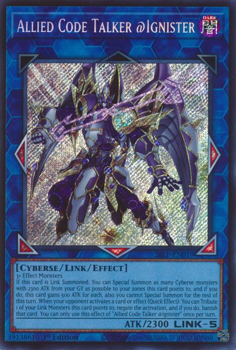 Allied Code Talker @Ignister (Secret Rare), Limited Pack World Championship 2026 26LP-EN019