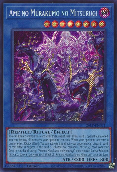 Ame no Murakumo no Mitsurugi (Secret Rare), Limited Pack World Championship 2026 26LP-EN021