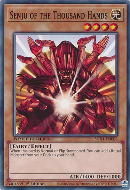 Senju of the Thousand Hands, Speed Duel GX: Duel Academy Box SGX1-ENE02