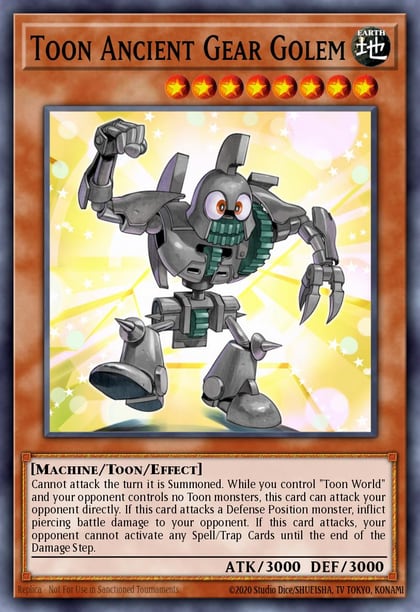 Toon Ancient Gear Golem, Speed Duel GX: Duel Academy Box SGX1-ENI11